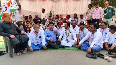 मंत्री नवाब मलिक यांच्या अटकेच्या निषेधार्थ जालन्यात राष्ट्रवादीचे आंदोलन