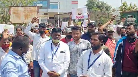 Forest Workers Agitaion In Satara