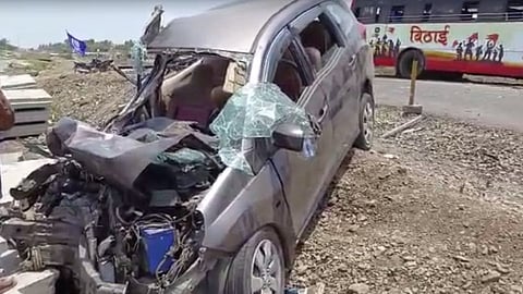 accident near pandharpur
