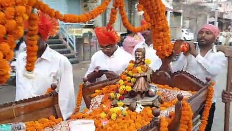 chhatrapati shivaji maharaj palkhi sohala in miraj