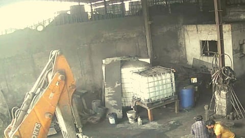 JCB Tyre Bursts