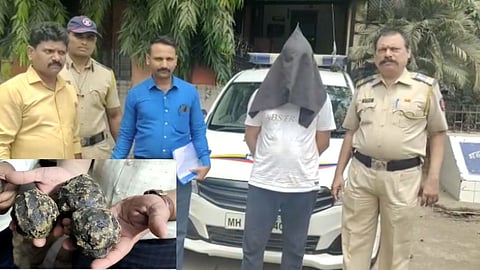 Confiscated black jaggery used for village liquor; Hill Line police action