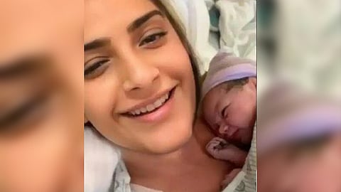 Sonam Kapoor With Her Baby