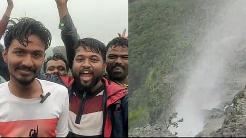 satara, patan, sadawahgapur reverse waterfall, youth, enjoy