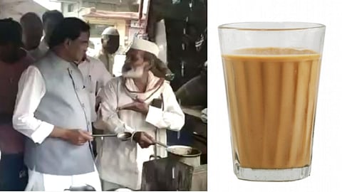 union minister raosaheb danve makes tea for varkaris in pandharpur vide viral