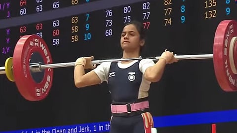 harshada garud, junior asian weightlifting championship 2022, maval