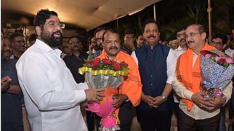 Rajendra Gavit meets cm eknath Shinde