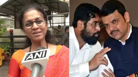 supriya sule, eknath shinde, devendra fadnavis, farmer suicide, mantralay