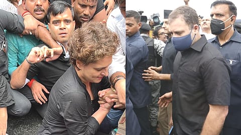 Rahul Gandhi - Priyanka Gandhi Congress Protest / Twitter- @INCIndia