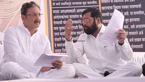 Yuvraj Sambhajiraje Chhatrapati With Eknath Shinde