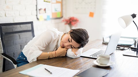 Sleeping After Lunch In Office