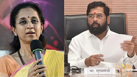 Supriya sule vs Eknath Shinde