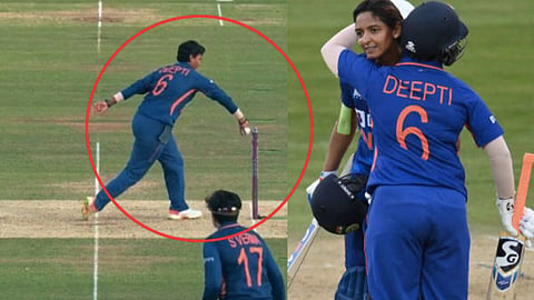Charlie dean run out by deepti sharma
