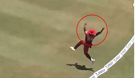kieron Pollard Boundary Great Caught Watch Video