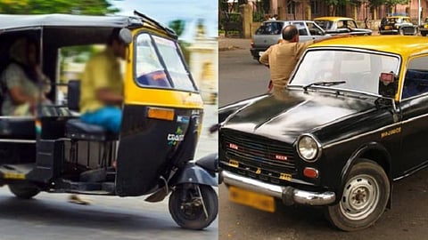 Rikshaw and Taxi