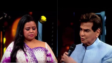 Jitendra Kapoor-Bharti Singh During TV Show