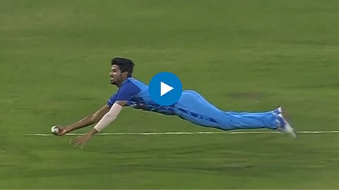 Washington Sundar Excellent Catch