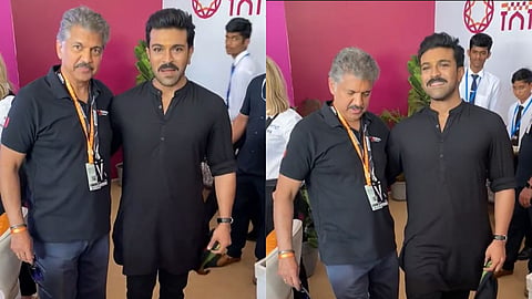 Anand Mahindra gets dance lesson from Ram Charan