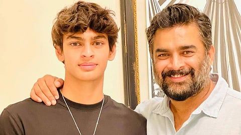 R Madhavan With Son Vedaant Won 5 Gold Medals