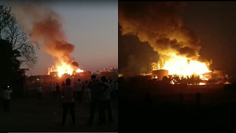 Ahmednagar's Gangamai sugar factory fire