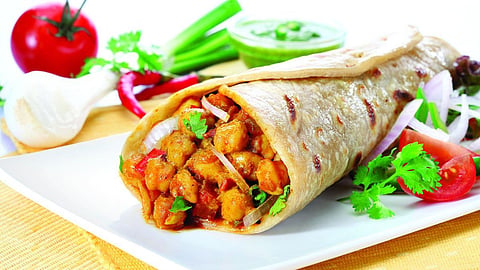 Chole Roll Recipe