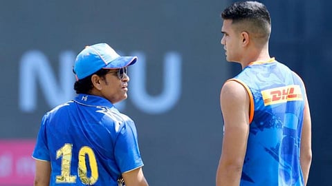 Sachin Tendulkar and Arjun Tendulkar