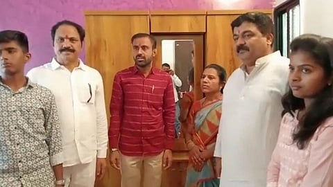 Cm Eknath Shinde Help of late Shiv Sainik Sumant Ruikar family house in Beed