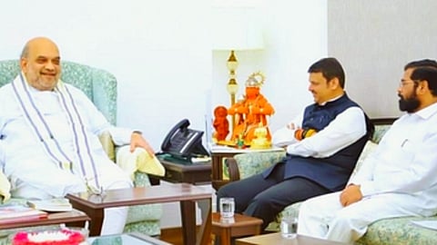 Amit Shah-Devendra Fadnavis-Eknath shinde