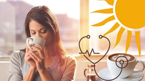 Drink Coffee In Summer