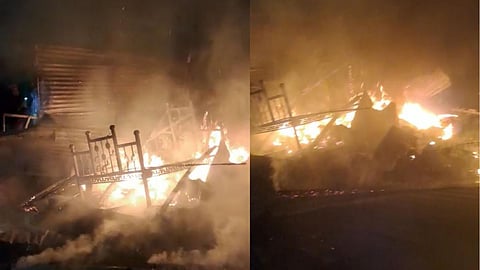 Beed news terrible explosion of a gas cylinder in Parli 14-year-old boy died 4 people were seriously injured