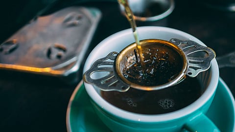 Strained Tea Leaves