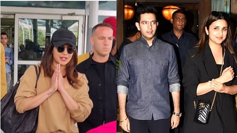 priyanka chopra arrives in delhi