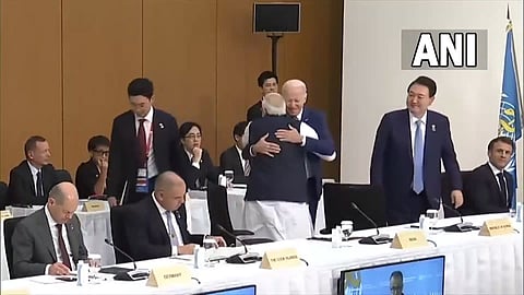 PM Modi Hugs Joe Biden