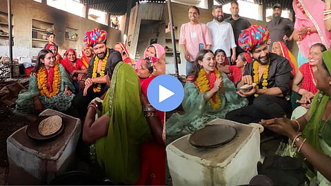 Sara Ali Khan And Vicky Kaushal Promotion At Rajasthan