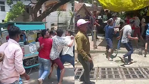 security guard brutally beaten by hawkers