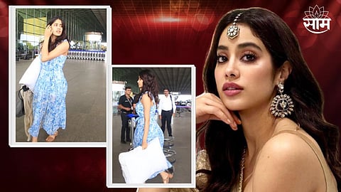 Janhvi Kapoor Gets Trolled Carry Pillow At Airport