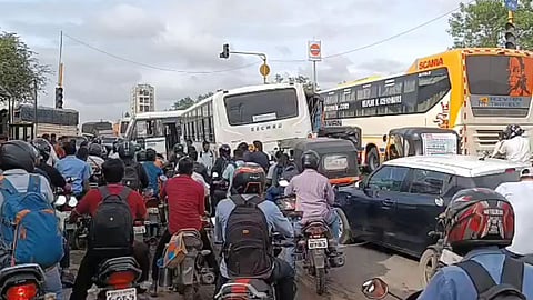 Pune Nashik Highway Traffic Jam