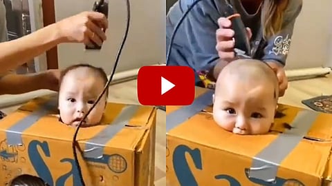 Boy Hair Cutting Viral Video