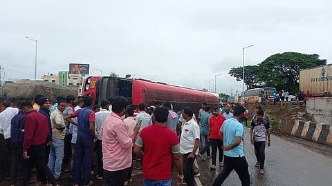 Pune Benglore Highway Bus Accident