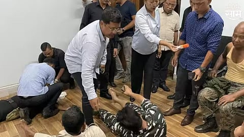 Meghalaya Cm's Office Attacked by Mob