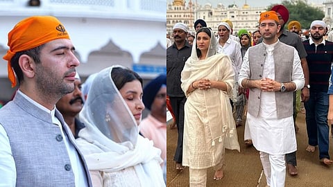 Parineeti- Raghav At Golden Temple Photos