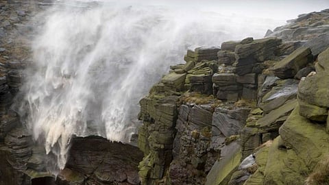 Reverse Flowing Waterfall