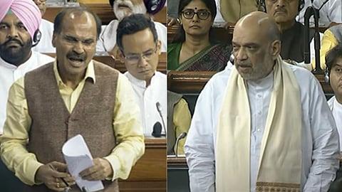 AMit Shah- Adhir Ranjan Chaudhari