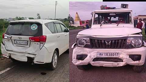 MLA chimanrao patil car accident