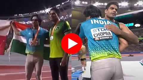 arshad nadeem with neeraj chopra