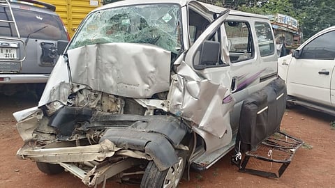 Pune-Solapur highway Accident unknown vehicle collided car 4 women dead 6 injured