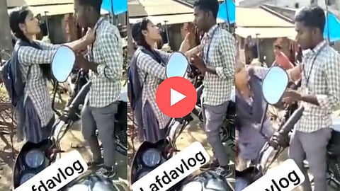 Girl Beat Boy In Public Viral Video: