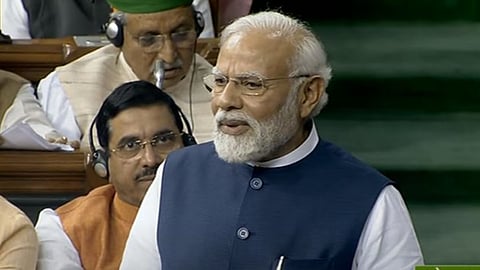 PM Narendra Modi In Parliament