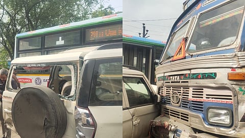 Pune Accident News 4 vehicle accident in Kondhwa area one died on the spot two injured