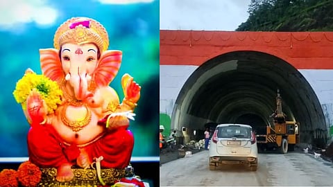 Good News For kokan Citizens Mumbai-Goa Kashedi Ghat Traffic Start today Konkan Ganeshotsav ssd92